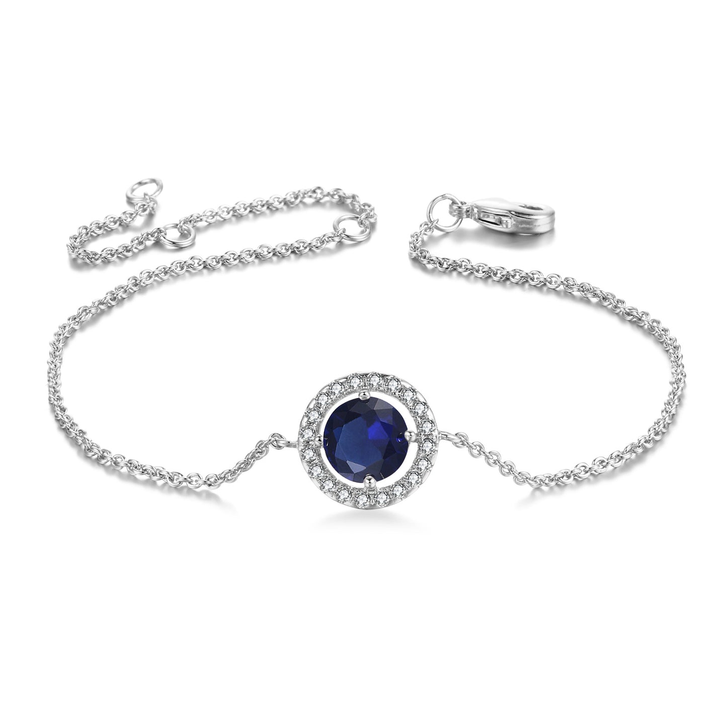 Crystal Women's Bracelet Zircon Micro-inlaid White Gold Plated Jewelry