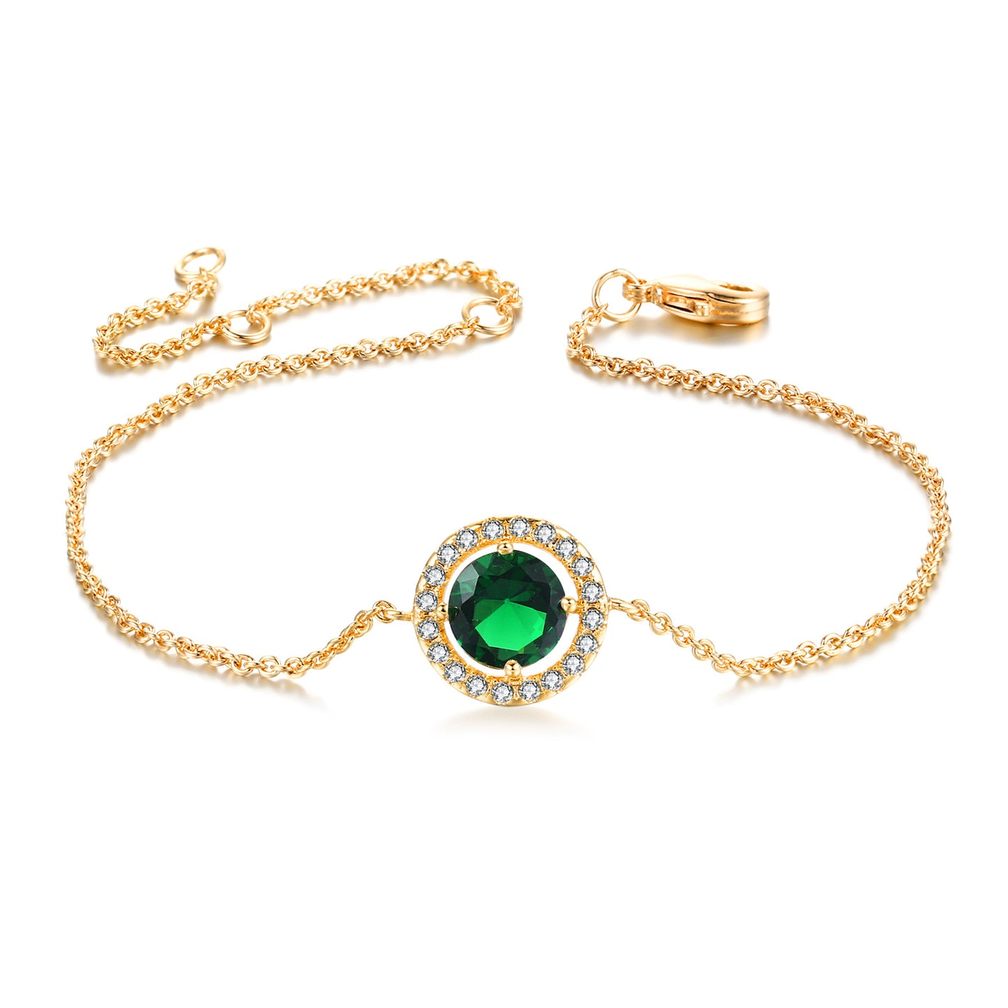 Crystal Women's Bracelet Zircon Micro-inlaid White Gold Plated Jewelry